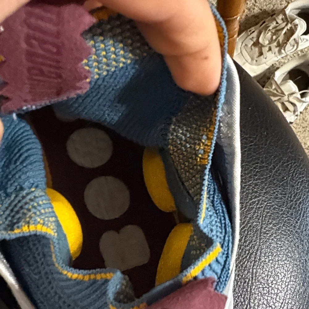 Adidas Boost Basketball Gray and Yellow Athletic Shoes